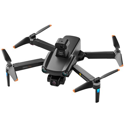 Drone S802 4K FHD caméra cardan 3 axes GPS Fonction d'évitement des obstacles Noir