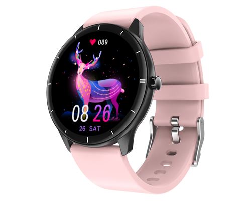 Montre Connect&eacute;e Chronus Q21 Fitness Tracker IP68 &Eacute;tanche-Rose-Chronus 