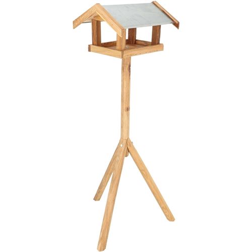Comparer les prix de Best For Birds - Mangeoire en chêne sur trépied Rectangulaire toit acier
