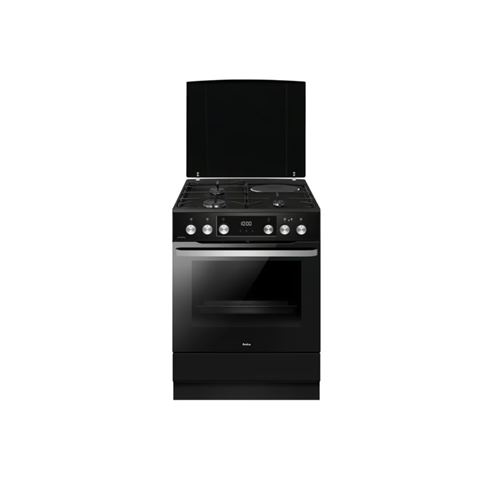 Cuisinière Mixte 77L 4 Feux Noir Amica Acm7037Rn