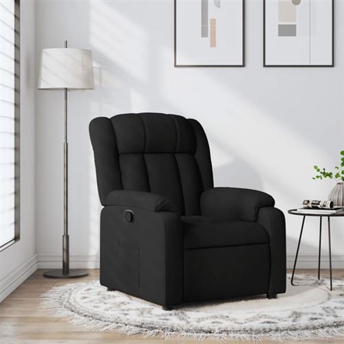 Non Communiqué Noir Vidaxl Fauteuil Réglable Tissu