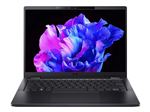 Acer TravelMate P6 14 TMP614-53-TCO - Conception de charnière à 180 degrés - Intel Core i7 - 1355U / jusqu'à 5 GHz - Evo - Win 11 Pro - Carte graphique Intel Iris Xe - 32 Go RAM - 512 Go SSD - 14" IPS 1920 x 1200 - Wi-Fi 6E - 5G - noir galactique - cl
