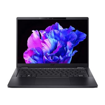 Acer TravelMate P6 14 TMP614-53-TCO - Conception de charnière à 180 degrés - Intel Core i7 - 1355U / jusqu'à 5 GHz - Evo - Win 11 Pro - Carte graphique Intel Iris Xe - 32 Go RAM - 512 Go SSD - 14" IPS 1920 x 1200 - Wi-Fi 6E - 5G - noir galactique - cl
