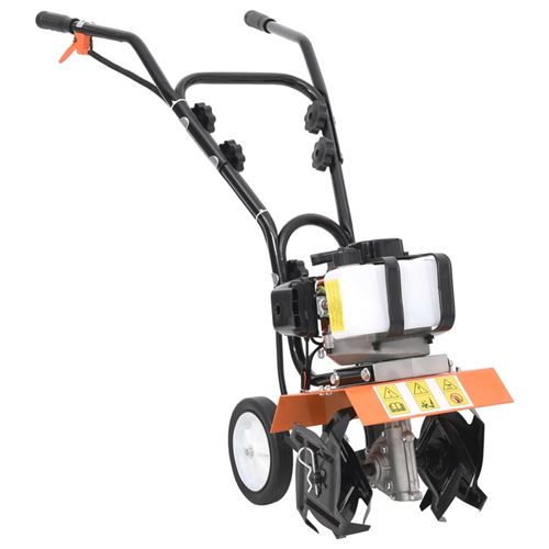 Non Communiqué Noir/Orange Vidaxl Cultivateur À Essence Motoculteur À Essence Travail De Coupe De Jardin Outil Culture Du Sol Arrière-Cour Extérieur Et 52 Cm3