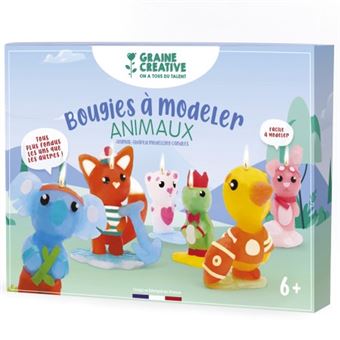 Kit DIY Bougies à modeler - Petits animaux - 2 pcs