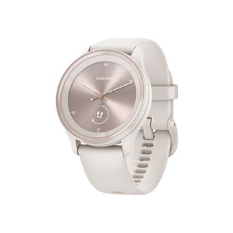 Montre connectée Garmin Vivomove Sport Blanc avec bracelet Ivoire