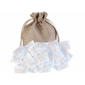 Sichler Haushaltsgeräte : Absorbeur d'humidité réutilisable avec 50 capsules de gel de silice 5 g - 1