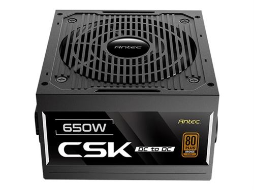 Non Communiqué Bronze Antec Csk650dc - Alimentation Électrique (Interne) - Atx12v 2.52 - 80 Plus - Ca 100-240 V - 650 Watt - Pfc Active - Europe