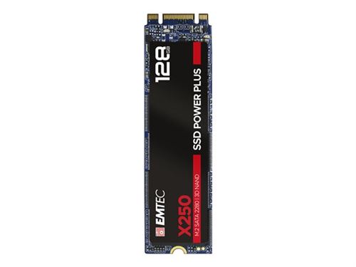 EMTEC SSD Power Plus X250 - SSD - 128 GB - intern - M.2 2280 - SATA 6Gb/s