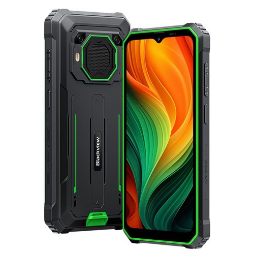 Smartphone Blackview BV6200 PLus - 6.56 24Go 256Go Android 14 (2024) Téléphone dual SIM 4G -Vert