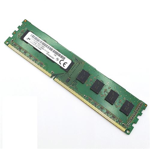 Barrette Mémoire 4Go Ram Ddr3 Micron Mt16Jtf51264Az-1G6K1 Dimm Pc3-12800U 2Rx8