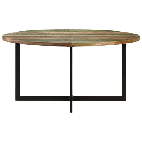 Non Communiqué Vert Table A Manger Fixe Sans Tiroir En Bois Massif L 150 Cm