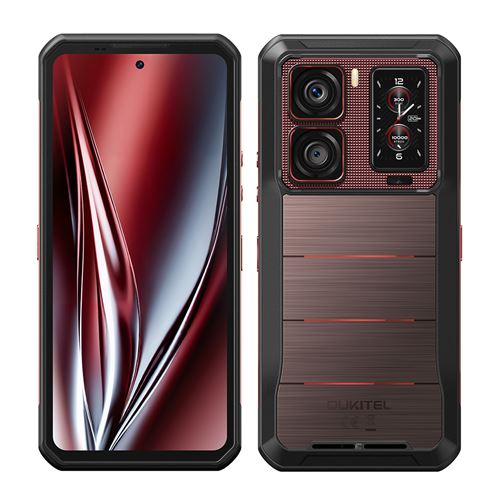 Oukitel WP300 Téléphone Portable 6.8 , 16000mAh, 36(12+24)Go+512Go, 108MP+32MP,Empreinte digitale,NFC,Dual SIM 5G smartphone-510g-Rouge