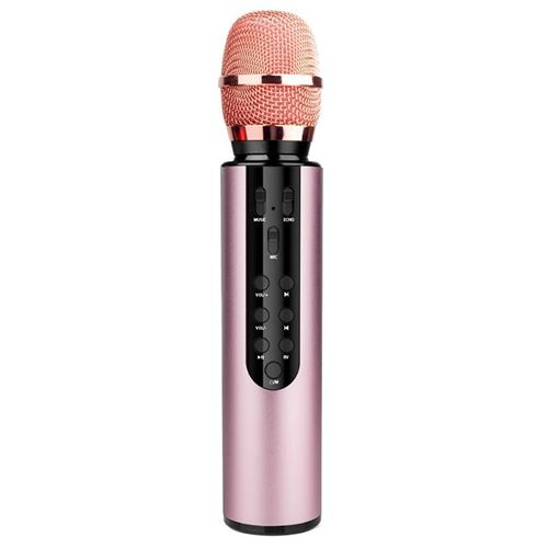 YONIS - Microphone Bluetooth Karaoké Sans Fil - Stéréo - Réduction de Bruit - Rose - Image 3