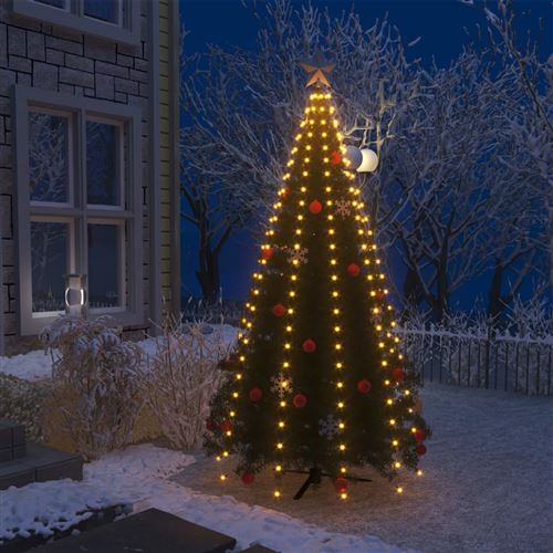 Guirlande lumineuse filet d'arbre de Noël 250 LED IP44 250 cm