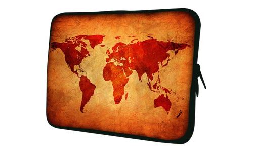 PEDEA Design - Housse d'ordinateur portable - 17.3 - carte globale brune