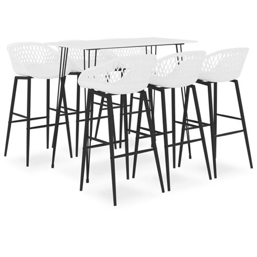 Ensemble de bar 7 pcs Blanc 