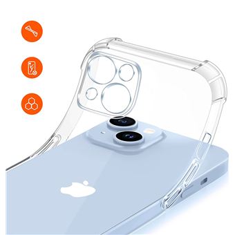 Pack iPhone 13 avec 3 Protection d'écran + 3 Film protection caméra + Coque  Bumper