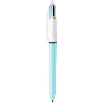 Stylo bille BIC Fun 4 couleurs rechargeable et rétractable Lilas
