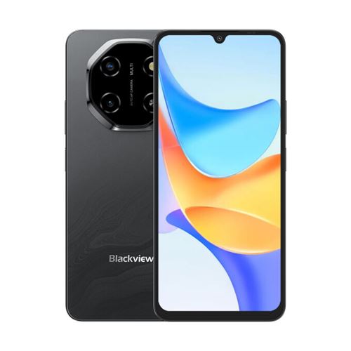 Smartphone Blackview Shark 6 Noir : 6.88 HD+,24Go+128Go, 5000mAh, Android 15,Empreinte digitale, Dual SIM 5G,NFC,GPS Téléphone Portable-211g