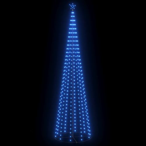 vidaXL Sapin de Noël cône 400 LED bleu 100x360 cm