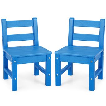 2 Chaises Enfants Réglables En Hauteur - Bois Massif Blanc - De 3 à 15 Ans - Accoudoirs Et Pieds Antidérapants - 8