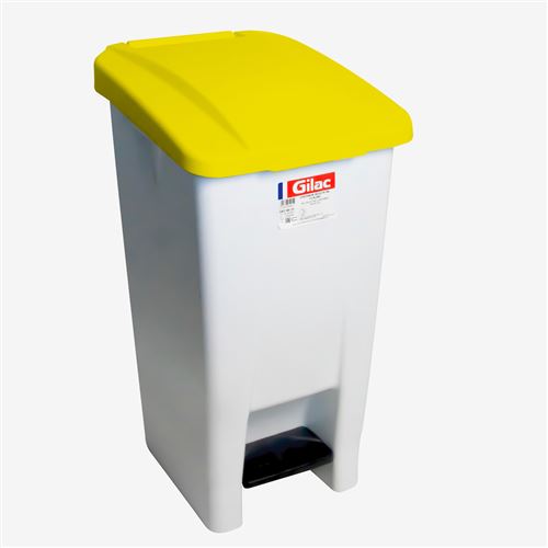 GILAC Poubelle &Agrave; P&eacute;dale Eco 60 L Avec Roulettes Et Couvercle - 