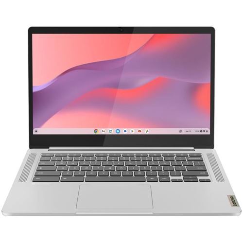 Lenovo Ideapad Slim 3 Chrome 14M868 82Xj - Kompanio 520 Jusqu'À 2.05 Ghz - Chrome Os - Mali-G52 2Ee Mc2 - 4 Go Ram - 128 Go Emmc - 14" Tn 1920 X 1080 (Full Hd) - Wi-Fi 6, Bluetooth - Gris Nuage - Clavier : Français