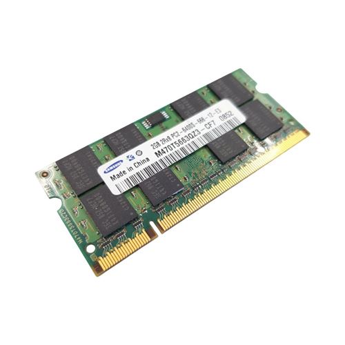 Barrette Mémoire 2Go Ram Ddr2 Samsung M470T5663Qz3-Ce6 So-Dimm Pc2-6400S