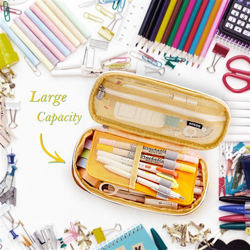 Trousse à crayons grande capacité pochette à crayons poche stylo
