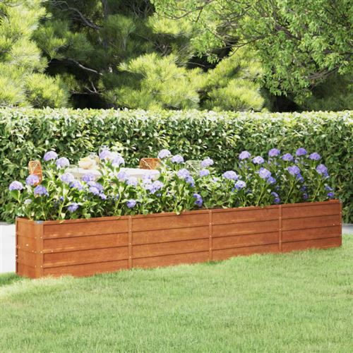 VIDAXL - Carré potager surélevé - Acier Corten - 320x40x45 cm - Image 2