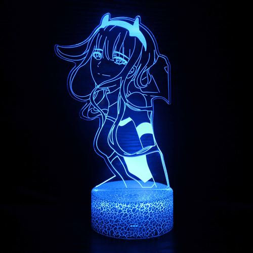 Lampe 3D Tactile Veilleuses Enfant MY1932 DARLING in the FRANXX 16 Couleurs avec Telecommande