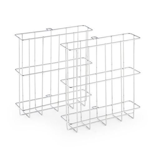 oneConcept Fish Basket Panier à friture pour le grill Kebab Master Pro - Set de 2 accessoires en inox