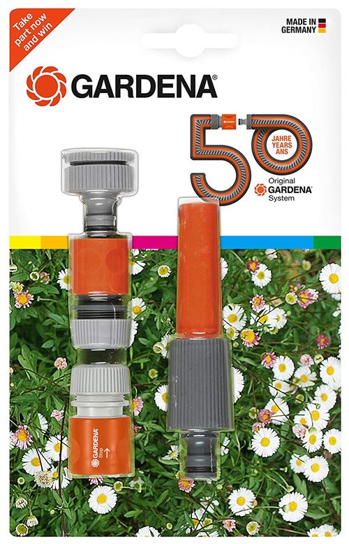 Gardena équipement de base Jubilé Edition à eau, gris/orange, 24,3 x 18 x 4,1 cm