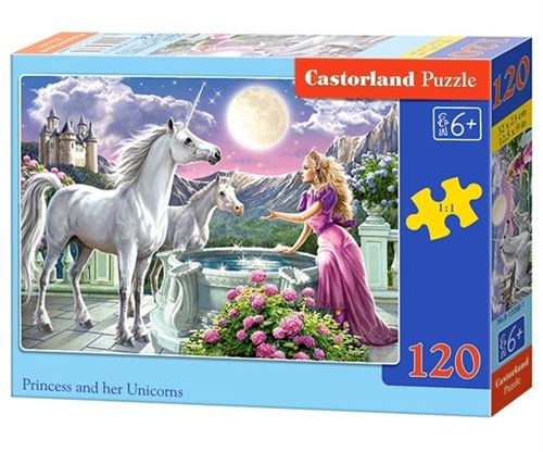 Castorland Princesse et ses licornes Puzzle 120 pièces 120 pièces - vue 2