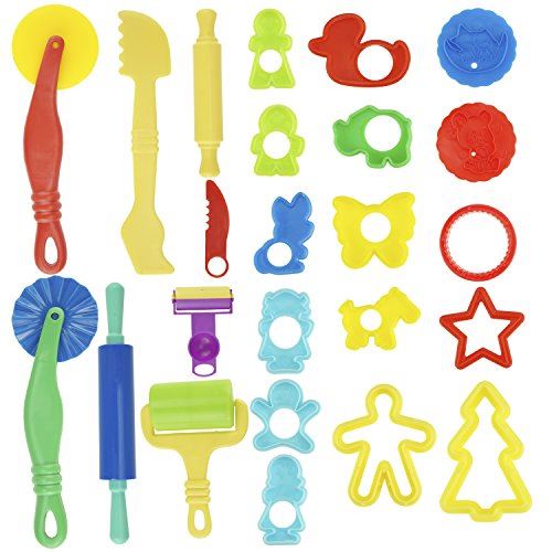 Kit d'outils à pâte Kare Kind Smart avec modèles et moules (ensemble de 24 pièces)