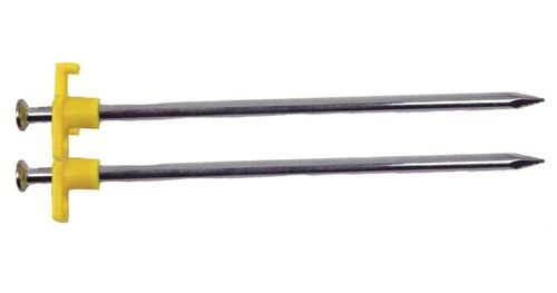 Highlander piquet de tente 19 cm acier/polypropylène argent 50 pièces