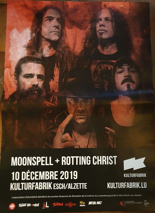 Moonspell / Rotting Christ - Tour 2019 - 60x84cm - Affiche