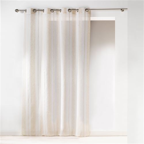 Panneau a oeillets 140 x 240 cm tisse naturel helios Lin