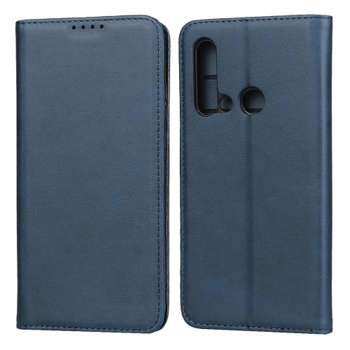 Etui en PU auto-absorbé avec support bleu pour votre Huawei Nova 5i/P20 lite (2019)