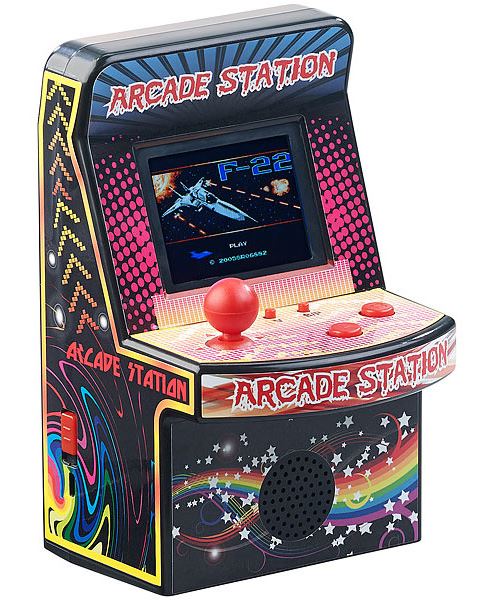 Mini borne d'arcade 8 bits avec 200 jeux et écran LCD couleur