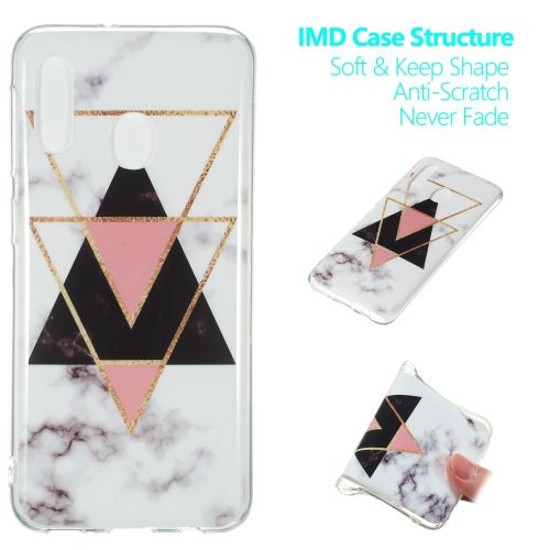 Coque en TPU motif marbre IMD style D pour votre Samsung Galaxy A20e