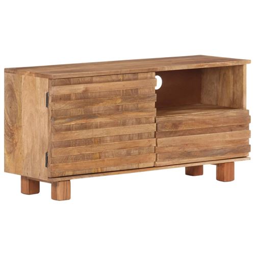 vidaXL Meuble TV 90x30x45 cm Bois de manguier massif