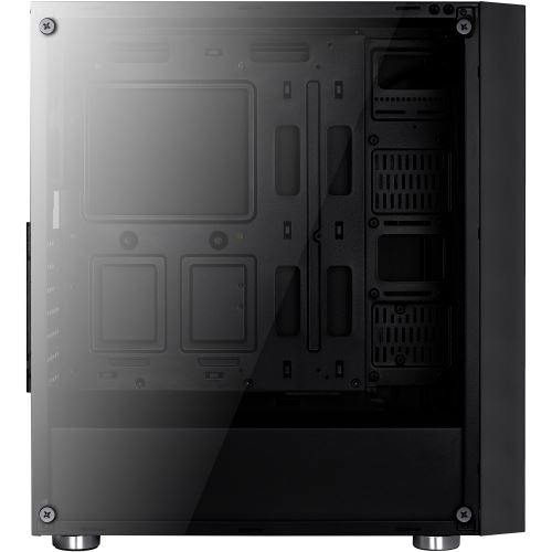 aerocool aerocool quartz revo rgb - nero con vetro temperato