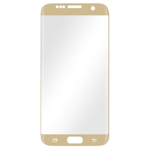 Film pour Samsung Galaxy S7 Edge Verre Trempé 9H Bords Renforcés Incurvés Hardglass Max 3mk Or