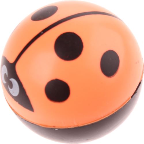 Goki stuiterbal 45 mm orange, coccinelles