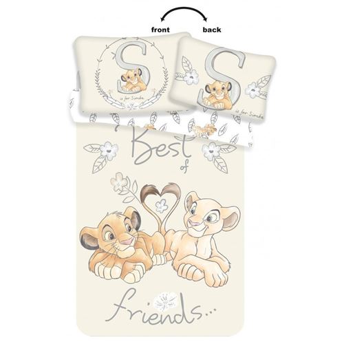 Parure Housse de Couette + Taie Le roi Lion lit enfant - 100 x 135 cm