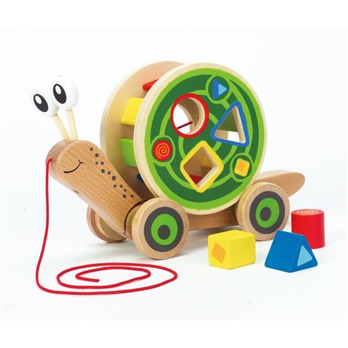 Jeu d'imitation enfant jeux jouets Escargot à tirer