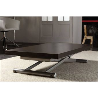 Table Basse Relevable Extensible Lift Wood Wenge 110 X 70 Cm Achat Prix Fnac