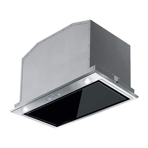 Franke FBI 537 XS/BK 660 m³/h Intégré au plafond Noir, Acier inoxydable C - Hottes (660 m³/h, Conduit, C, A, D, 69 dB) [Classe énergétique C]
